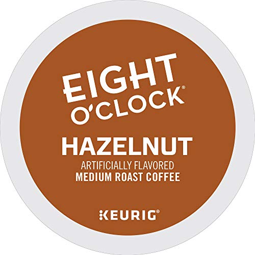 Book Cover Eight O'Clock Coffee Hazelnut, Kcups, 12 Count, (Pack of 6)