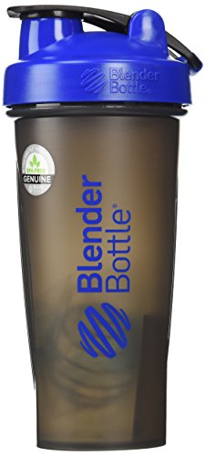 Book Cover BlenderBottle Full Color Bottles - New Black Translucent Color with Shaker Ball - Blue - 28oz