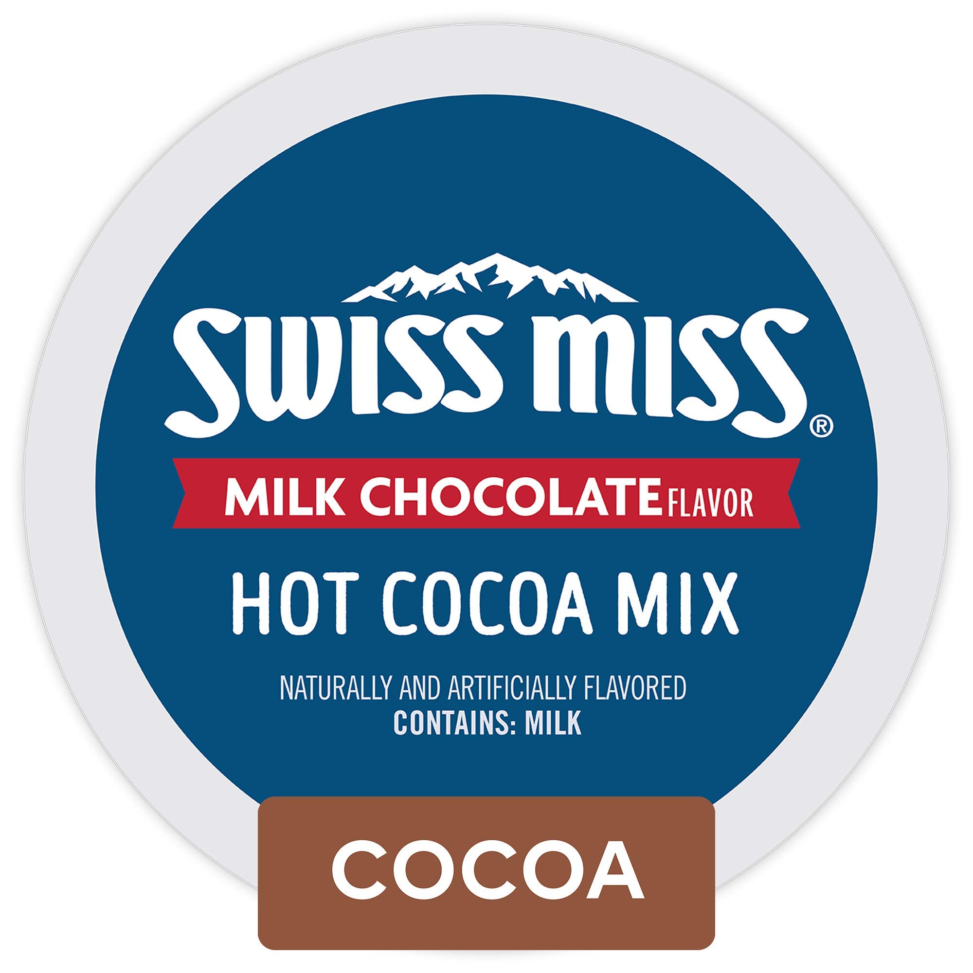 Book Cover Swiss Miss Milk Chocolate Hot Cocoa, Keurig Single-Serve Hot Chocolate K-Cup Pods, 72 Count Milk Chocolate 12 Count (Pack of 6)