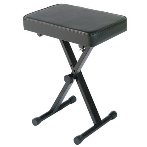 Book Cover YAMAHA PKBB1 Adjustable Padded Keyboard X-Style Bench, Black,19.5 Inches