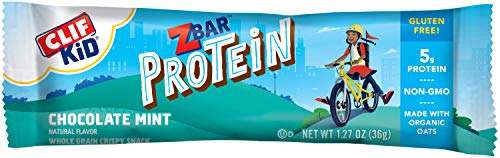 Book Cover CLIF KID ZBAR - Protein Granola Bars - Chocolate Mint Flavor - Non-GMO - Organic -Lunch Box Snacks (1.27 Ounce Energy Bars, 5 Count)