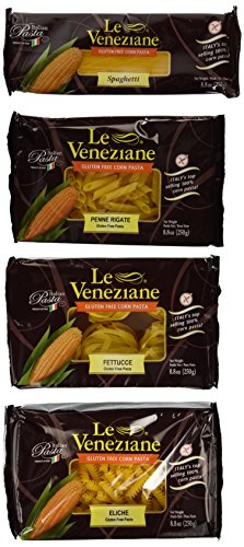 Book Cover Le Veneziane Gluten Free Pasta Variety Pack, 8.8 Ounce (Pack of 4)