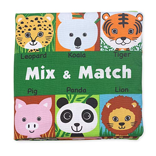 Book Cover Melissa & Doug Soft Activity Baby Book - Mix and Match