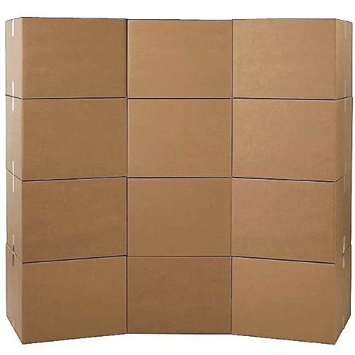 BM PAPER X-Large Moving Box, Pack of 12, 12 X-Large Moving Boxes - 20" x 20" x 16"