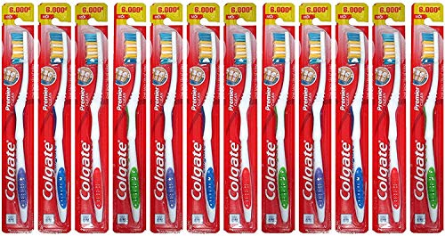 Book Cover Colgate Toothbrushes Premier Extra Clean ( 12 Toothbrushes)