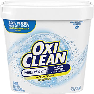 Book Cover OxiClean White Revive Laundry Whitener + Stain Remover, 5 Pound (Pack of 1)