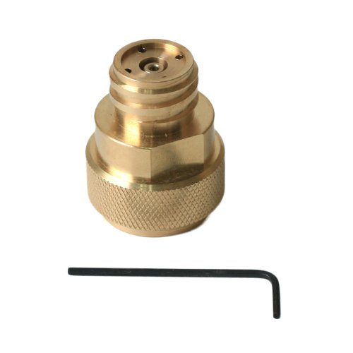 Sellution CO2 Tank Paintball Canister Refill Adapter C02 Conversion - Polished Brass