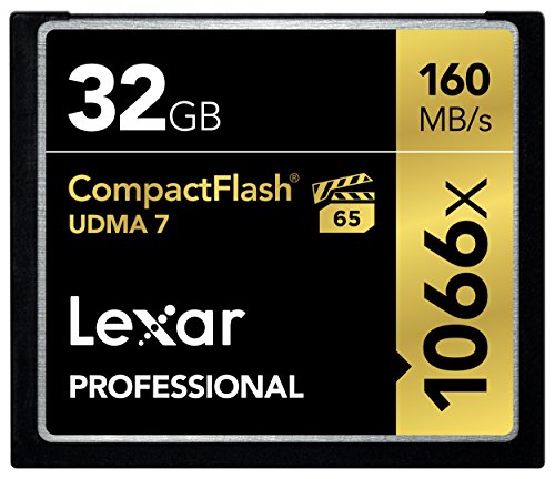 Book Cover Lexar Professional 1066x 32GB VPG-65 CompactFlash card (Up to 160MB/s Read) w/Free Image Rescue 5 Software LCF32GCRBNA1066
