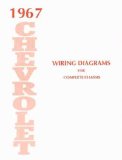 1967 CHEVROLET CARS COMPLETE 10 PAGE SET OF FACTORY ELECTRICAL WIRING DIAGRAMS & SCHEMATICS GUIDE - INCLUDES: Caprice, Impala, Bel Air & Biscayne and full size Station Wagons CHEVY 67