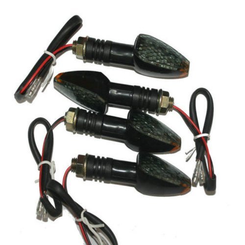 4 X Motorcycle Motorbike Turn Signal LED Light Indicator For Yamaha Honda Suzuki Kawasaki Harley Davidson DUCATI BMW KTM BUELL APRILIA Triumph