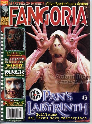 Fangoria Magazine 259 PAN'S LABYRINTH Guillermo del Toro THE HOST Hatchet DRIFTWOOD January 2007 C