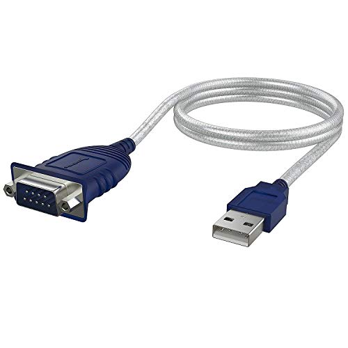 Sabrent USB 2.0 to Serial (9-Pin) DB-9 RS-232 Converter Cable, Prolific Chipset, - HEXNUTS - , [Windows 10/8.1/8/7/VISTA/XP, Mac OS X 10.6 and Above] 2.5 Feet (CB-DB9P)