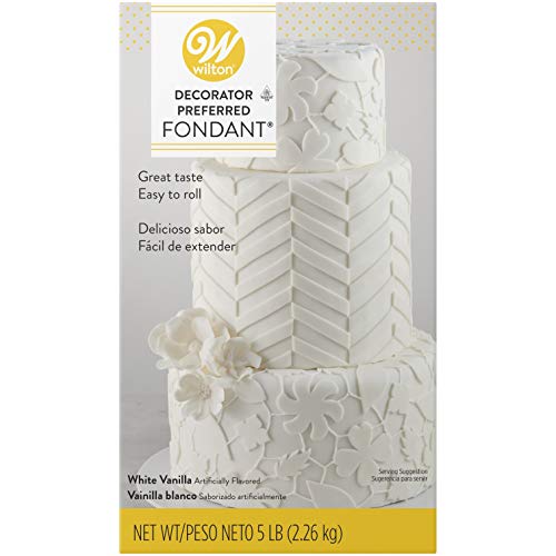 Book Cover Wilton Decorator Preferred White Fondant for Cake Decorating, 5 lb