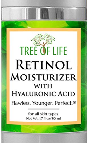 Book Cover Tree of Life Retinol Facial Moisturizer | Renewing Face Cream with Botanical Hyaluronic Acid, 1.7 fl oz