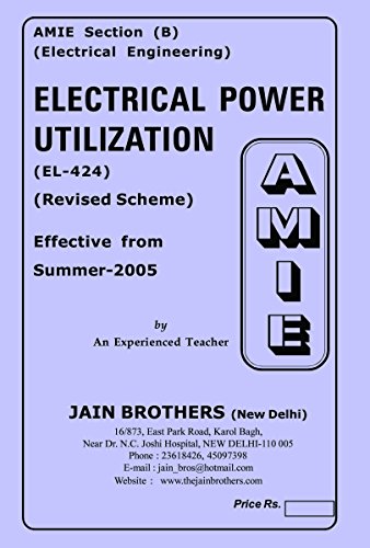 Book Cover AMIE Electrical Power Utilization EL-424 Solved Paper