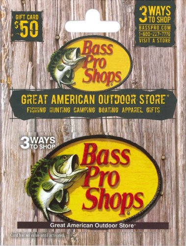 Book Cover Bass Pro Shops Gift Card $50