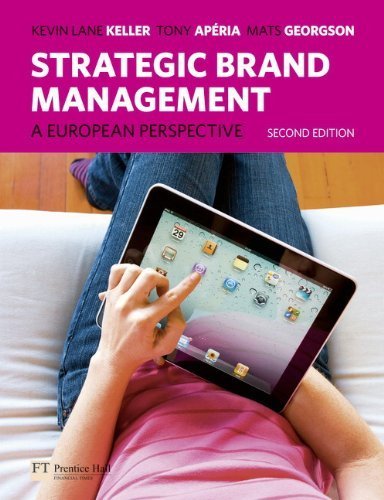 Strategic Brand Management: A European Perspective by Keller, Dr Kevin Lane, Aperia, Dr Tony, Georgson, Mats (2011) Paperback