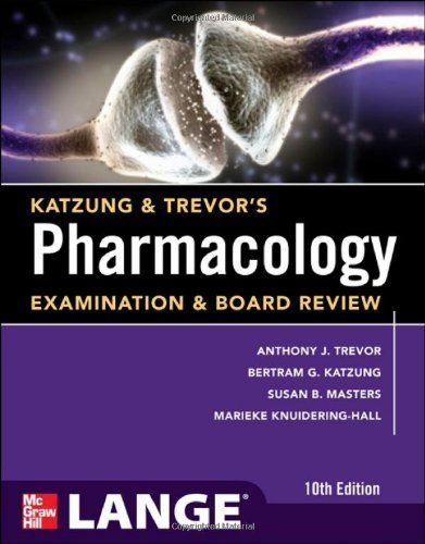 Katzung & Trevor's Pharmacology Examination and Board Review,10th Edition (Lange Medical Books) by Trevor, Anthony J., Katzung, Bertram G., Masters, Susan B., (2012) Paperback