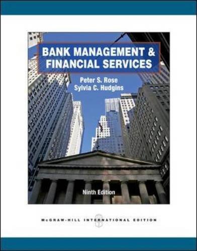 Bank Management & Financial Services by Rose, Peter S., Hudgins, Sylvia C. (2012) Paperback