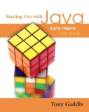 Starting Out with Java: Early Objects by Gaddis, Tony (2007) Paperback