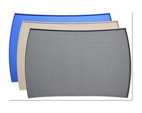 PetFusion Small Waterproof Dog & Cat Food Mat (18x12"). FDA Grade Silicone [superior hygiene, non-toxic, multiple sizes] string