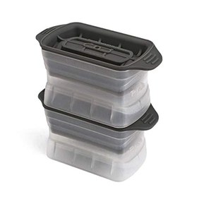 Tovolo Leak-Free, High Ball Glass Ice Cube Molds with Tight Silicone Seal, Set of 2