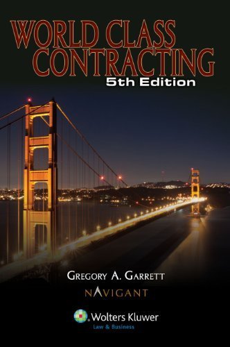 World Class Contracting, Fifth Edition by CCH Incorporated, Cch, Garrett, Gregory A. (2010) Paperback