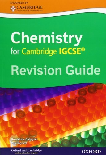 Cambridge Chemistry IGCSE® Revision Guide by Gallagher, Rosemarie, Ingram, Paul (2009) Paperback