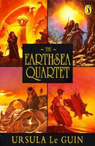 The Earthsea Quartet: "A Wizard Of Earthsea"; "The Tombs of Atuan"; "The Farthest Shore"; "Tehanu" (Puffin Books) by Le Guin, Ursula (1993) Paperback