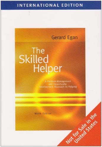 The Skilled Helper, International Edition by Gerard Egan (2009) Paperback