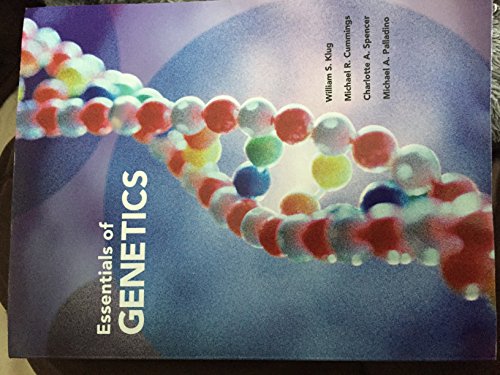 Essentials of Genetics by Klug, William S., Cummings, Michael R., Spencer, Charlotte A (2013) Paperback