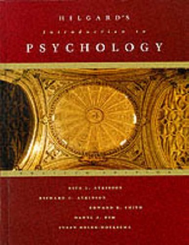 Introduction to Psychology by Atkinson, Rita L., etc. (1996) Hardcover