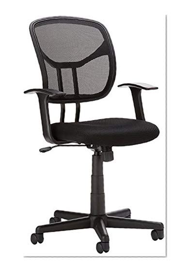 AmazonBasics Mid-Back Black Mesh Chair