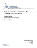 Iran: U.S. Economic Sanctions and the Authority to Lift Restrictions