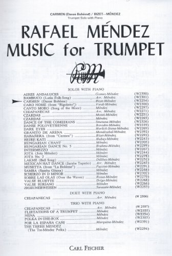 Carmen (Danse Boheme) for Trumpet with Piano Bizet / Mendez W2254