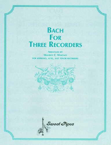 Sweet Pipes SP2356 Bach For Three Recorders