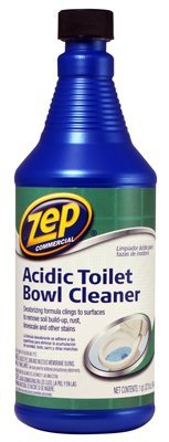 Zep Commercial ZUATB32 32 Oz Zep Toilet Bowl Cleaner & Deodorizer Blue Bottle 1