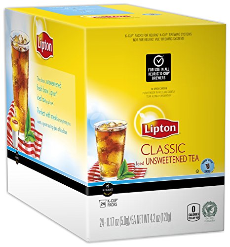 Book Cover Lipton K-Cups, Classic Unsweetened Iced Tea 24 ct