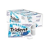Trident White Peppermint Sugar-Free Chewing Gum, 9 Packs of 16 Pieces (144 Total Pieces)