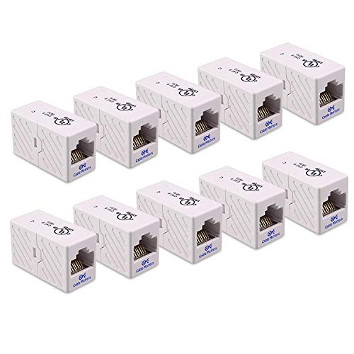 Cable Matters UL Listed 10-Pack Ethernet Coupler (RJ45 Coupler) in Black