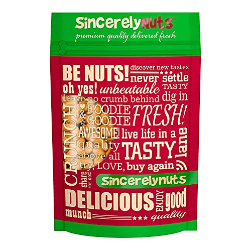 Sincerely Nuts – Whole Cashews - Roasted and Unsalted | High in Protein Everyday Healthy Snack - Rich in Nutrients |Vegan, Keto & Kosher | Gourmet Quality Vegan Cashew 1(LB)
