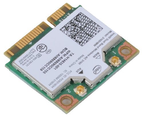 Intel 3160 Dual Band Wireless AC + Bluetooth Mini PCIe Card Supports 2.4 and 5.8Ghz B/G/N/AC Bands