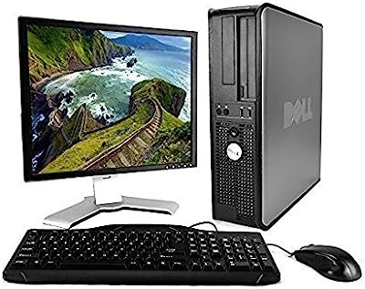 Book Cover Dell OptiPlex Desktop Complete Computer Package with Windows 10 Home - Keyboard, Mouse, 17