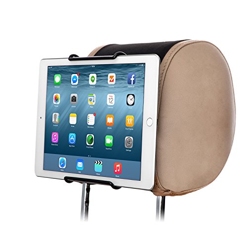 TFY Universal Car Headrest Mount Holder, Fits ALL 7 Inch to 11 Inch Tablets - Apple iPad, iPad 4 (iPad 2 & 3), iPad Air, iPad Mini 2/3/4 - iPad Pro 9.7" - Samsung Galaxy Tab & Note and More