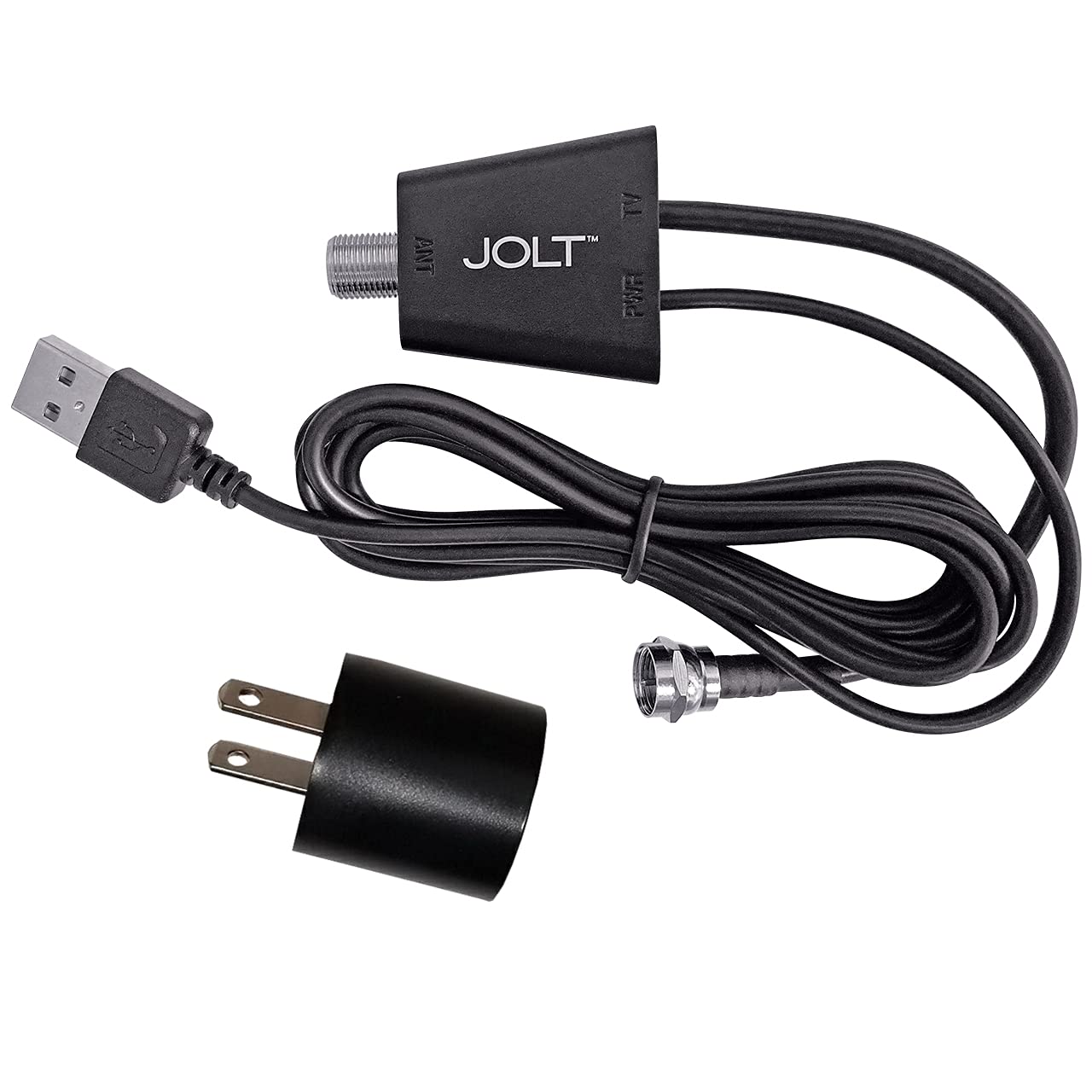 Mohu Jolt TV Antenna In-Line Amplifier with 6 ft. USB Cable and USB Power Adapter, MH-110569