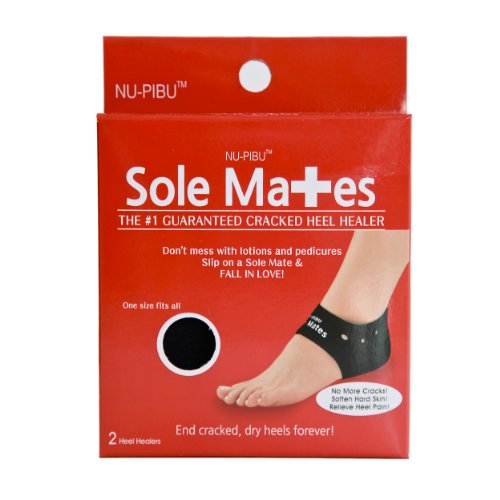 Sole Mates - Cracked Heel Healers!! You can Begin Healing Painful Cracks and Rough, Dry Heels Instantly! Don't Mess with lotions and Pedicures- heal Your Cracked Skin Naturally from The Inside Out! S-M Size