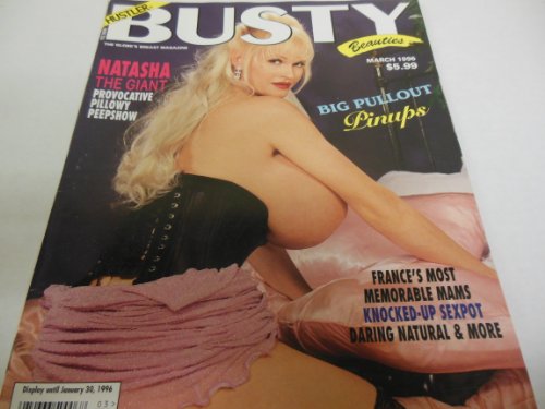 Hustler Busty Beauties Men's Magazine "Natasha" "Jenna Jameson" March 1996