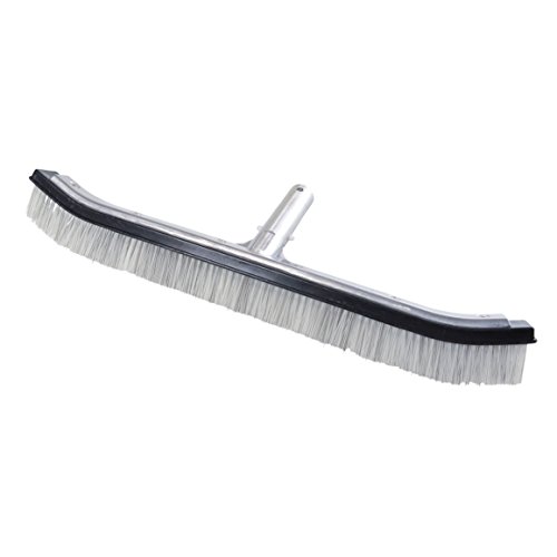 Milliard 18 inch Heavy Duty Combo Nylon and Stainless Steel Wire Pool Brush - Hybrid Swimming Brush Extra-Wide