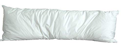 Book Cover White Goose Down and Feather Body Pillow â€“ Pillows Size 20 Inches x 60 Inches