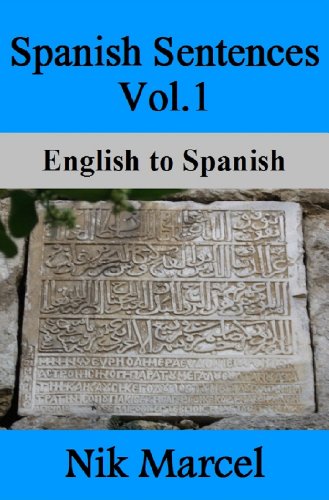 Book Cover Spanish Sentences Vol.1: English to Spanish